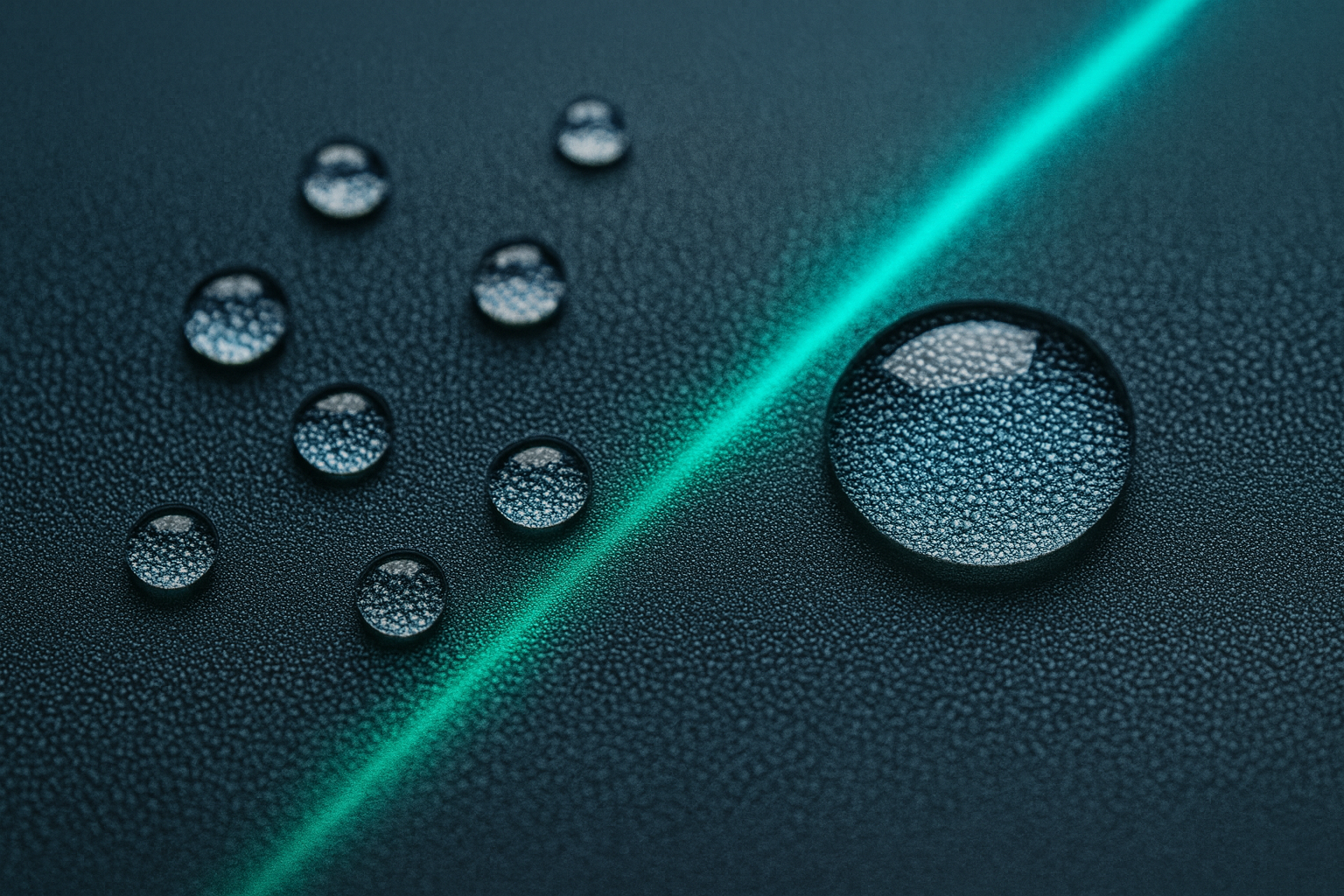 SUPERFICIES PTFE REPELENTES AL AGUA